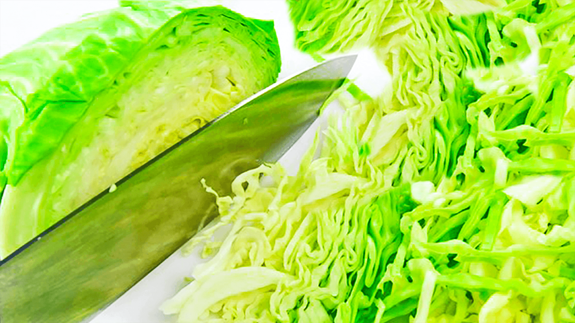 How To Cut Cabbage Into Wedges With A Knife My Easy Cabbage Recipe 080